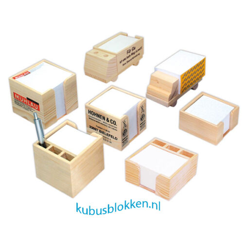 houten kubusblokken